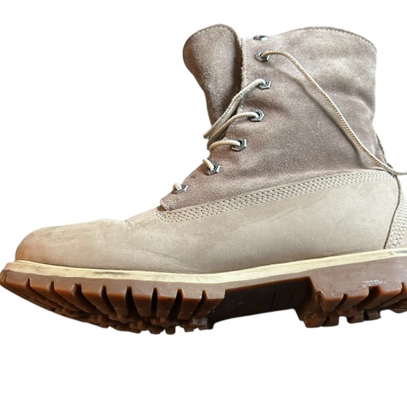 Timberland Women's Teddy Fleece‎ Fold Down Boots Brown Size 9 Waterproof - Picture 1 of 14